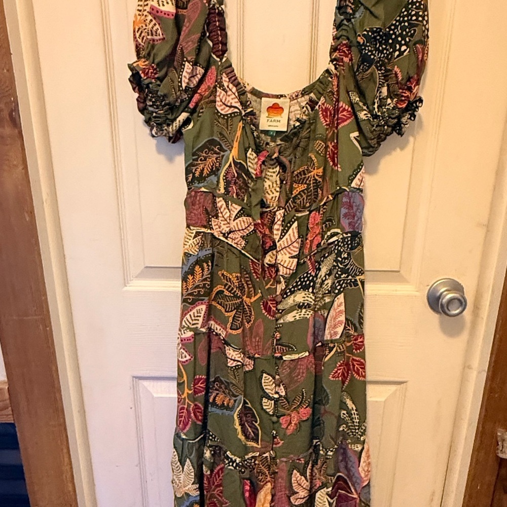 Farm Rio Wild Jungle Maxi Dress nwot - Picture 11 of 11